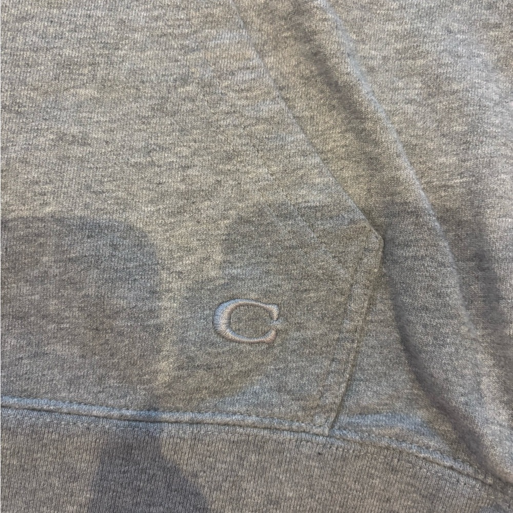 Coach Heather Gray Hoodie with Logo - Picture 2 of 5